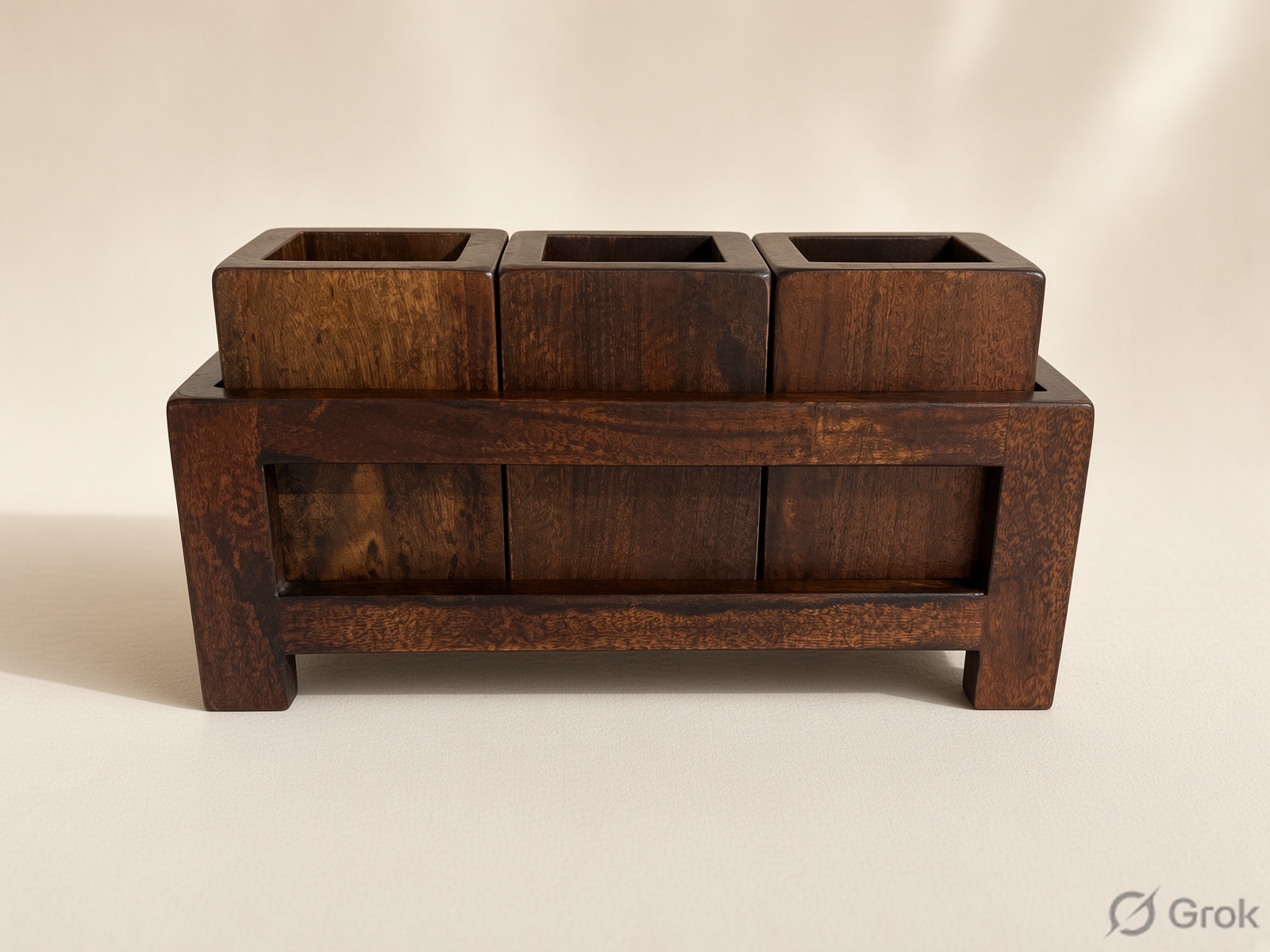 Wooden Desktop Caddy Organizer