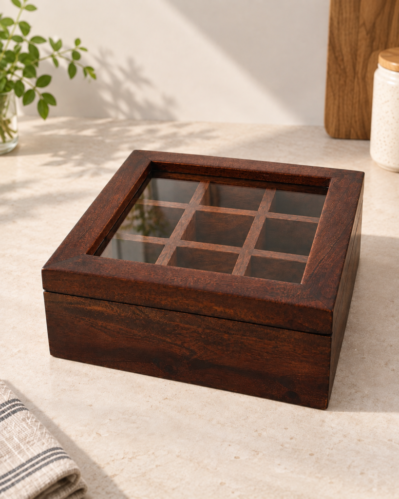 STUMPAGE Wooden Spice Organizer